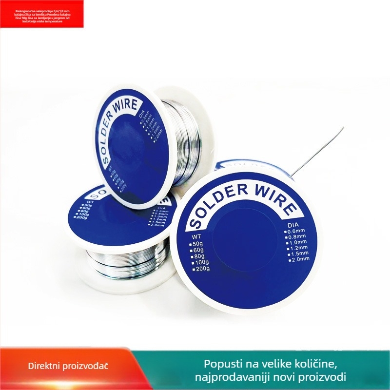 Xinkou 0,6/1,0 mm žica za lemljenje s rosin jezgrom, 50 g, niska temperatura