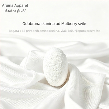 Japanski stil, vrhunska mulberry svilena tkanina, plus veličina, prozračna jednobojna gaćica s visokim strukom za oblikovanje, pletene