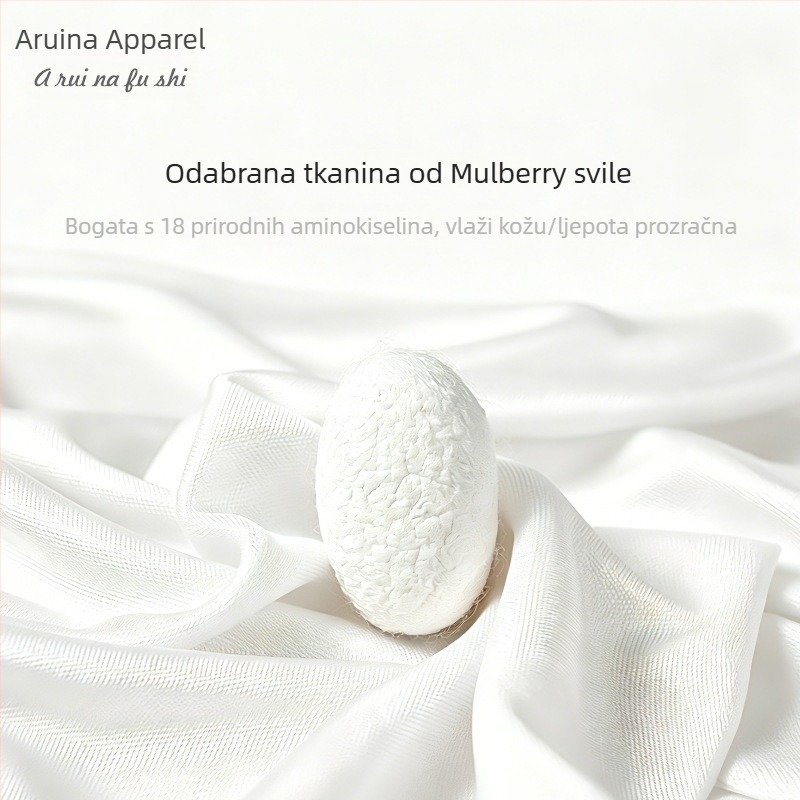 Japanski stil, vrhunska mulberry svilena tkanina, plus veličina, prozračna jednobojna gaćica s visokim strukom za oblikovanje, pletene