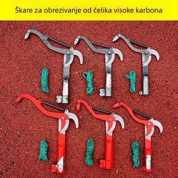 Teleskopske škare za visoke grane s plodovima skupljačem - vrtni alat za rezanje