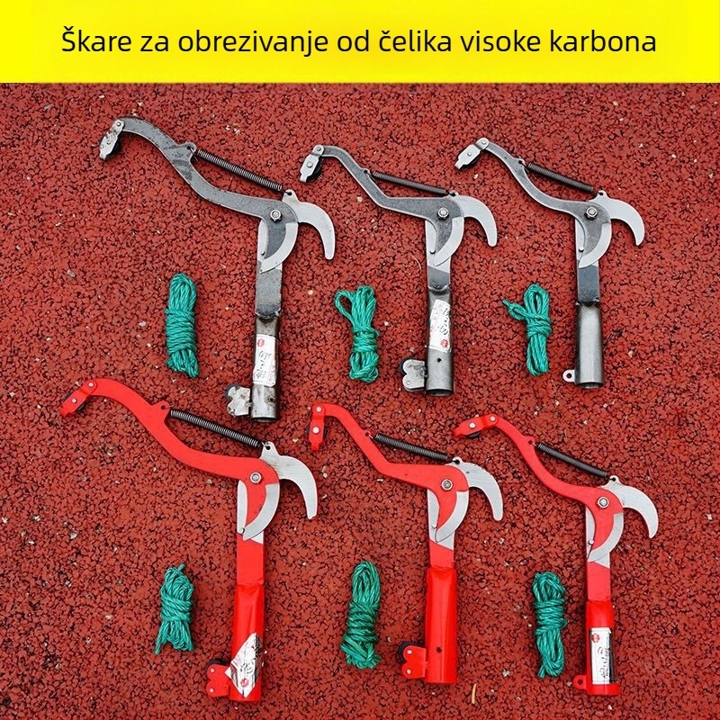 Teleskopske škare za visoke grane s plodovima skupljačem - vrtni alat za rezanje