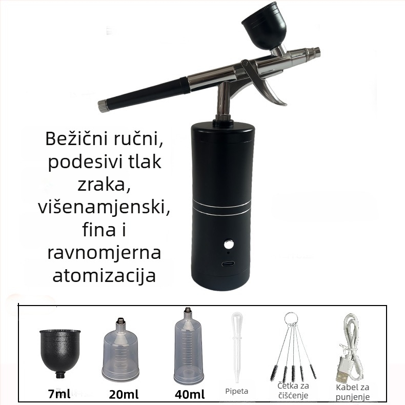 Višenamjenski električni sprej pištolj za akrilne boje s okidačem za slikanje i manikuru