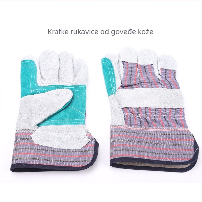 Rukavice za zavarivanje od kože bivola, otporne na toplinu i plamen, otporne na habanje, mekane, kratke i duge verzije