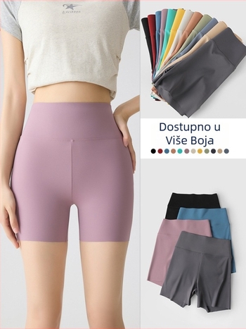 Ženski leggings s visokim strukom, laganih za ljeto, 3/4 duljine, mogu se nositi i kao vanjska odjeća, kontrola trbuha i podizanje stražnjice, shorts za diskreciju
