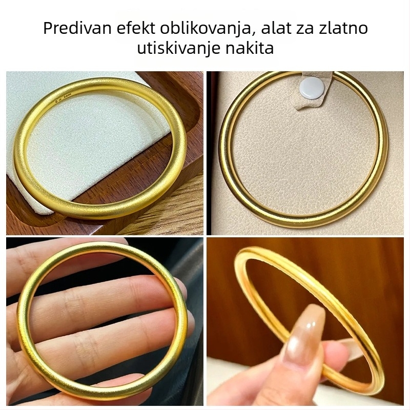 Grafitna kalupa za lijevanje zlatnih i srebrnih narukvica, obrnuta kalupa i tavni lonac za nakit