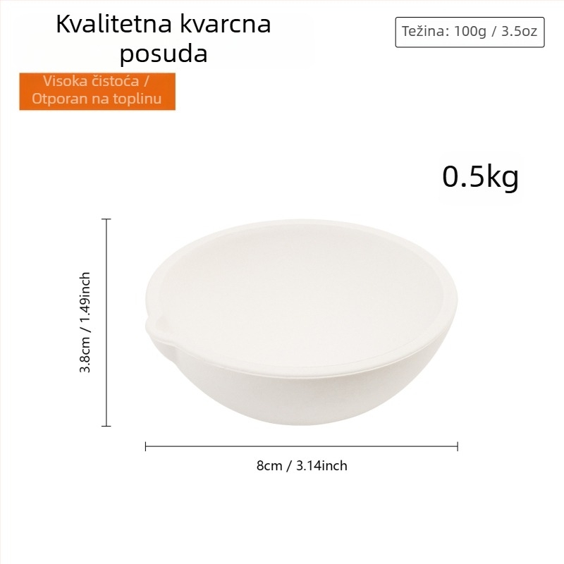 Set posuda za taljenje zlata i dragog metala: zdjela za taljenje zlata, platinske i bijelozlatne zdjele, kvarcna zdjela, kreuzet, bakar materijali, posuda za taljenje i alati za izradu nakita
