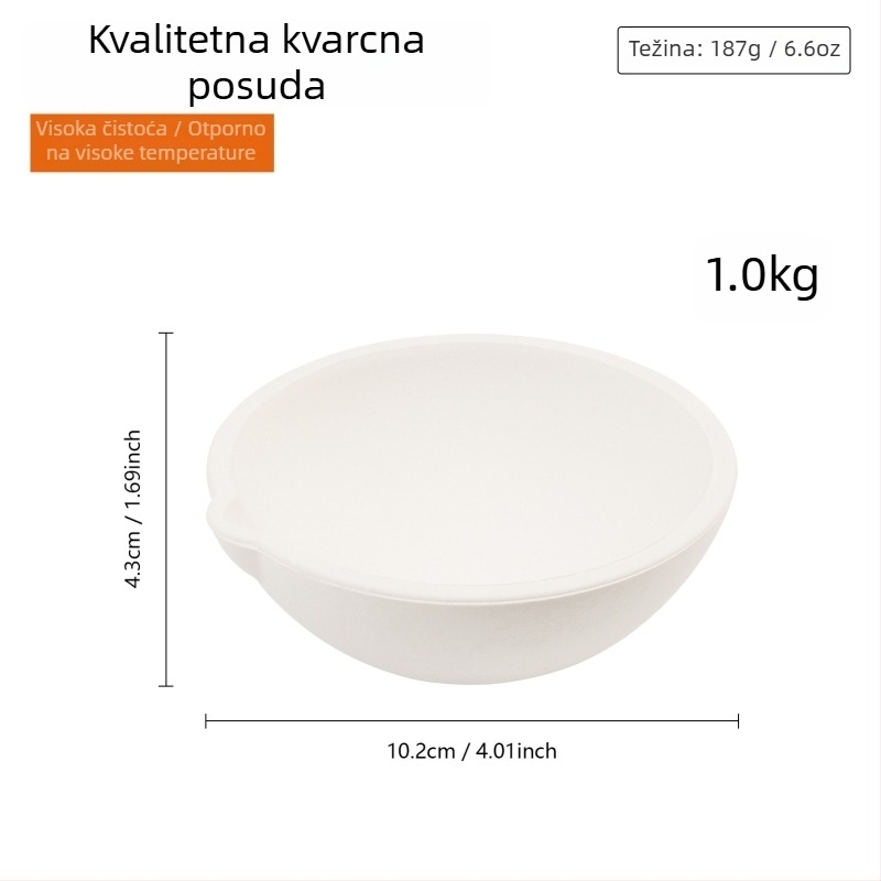 Set posuda za taljenje zlata i dragog metala: zdjela za taljenje zlata, platinske i bijelozlatne zdjele, kvarcna zdjela, kreuzet, bakar materijali, posuda za taljenje i alati za izradu nakita