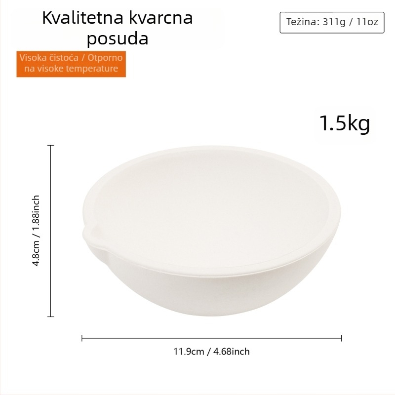 Set posuda za taljenje zlata i dragog metala: zdjela za taljenje zlata, platinske i bijelozlatne zdjele, kvarcna zdjela, kreuzet, bakar materijali, posuda za taljenje i alati za izradu nakita