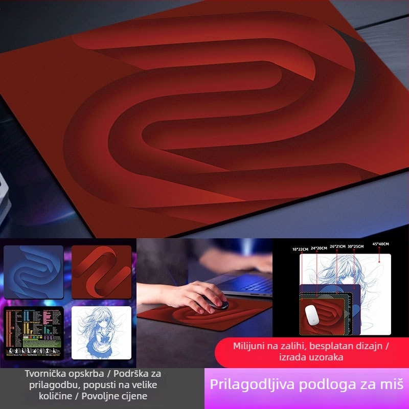 2025 Spacepad Prussian V gaming podloga za miš s visokom preciznošću praćenja i mikrofiber materijalom koji je nježan prema koži