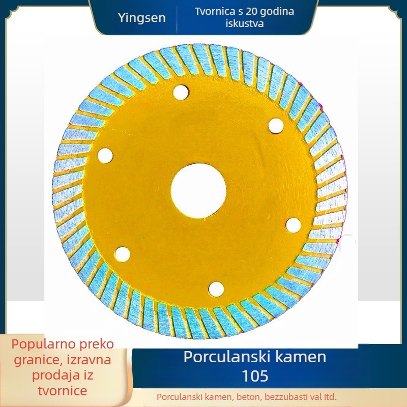 Disk za rezanje pločica 105/114, potpuno keramika, disk za žlijebanje kamena, disk za rezanje betona