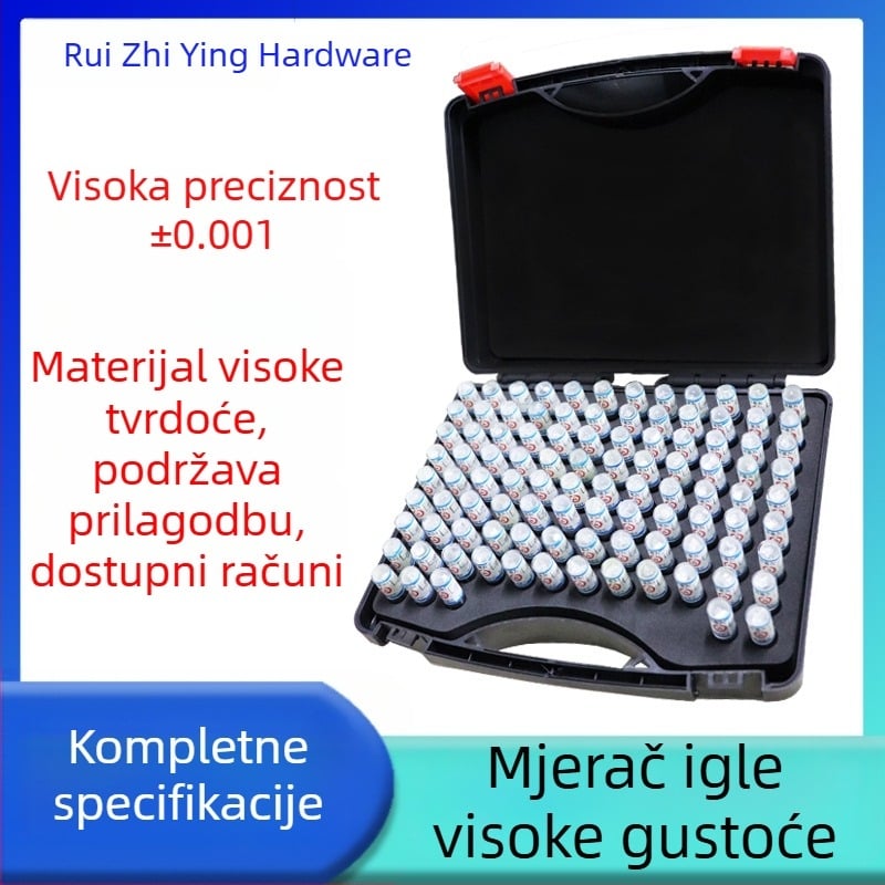 Visoko precizan igličasti kalibar, standardni kalibar za pin i plug, raspon mjerenja 0,1–30 (interval 0,01)