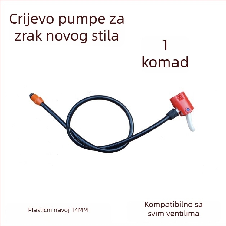 Set adaptera za pumpu bicikla – mlaznica, crijevo i konektori