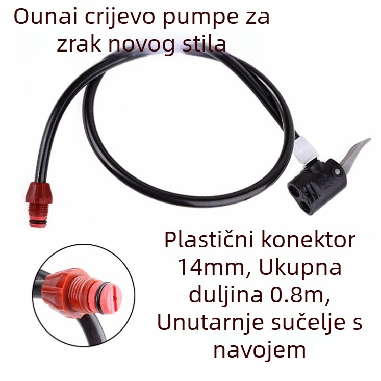 Set adaptera za pumpu bicikla – mlaznica, crijevo i konektori