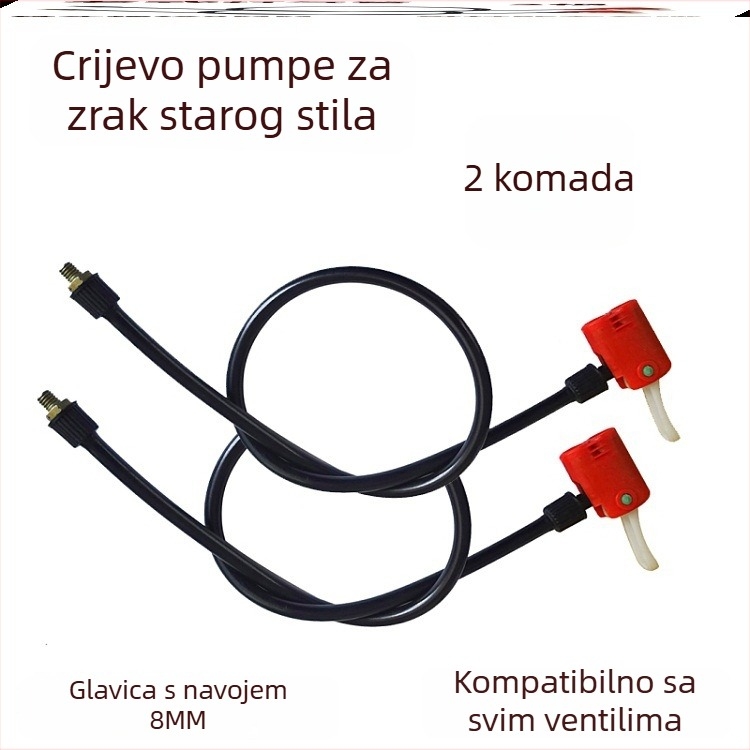 Set adaptera za pumpu bicikla – mlaznica, crijevo i konektori