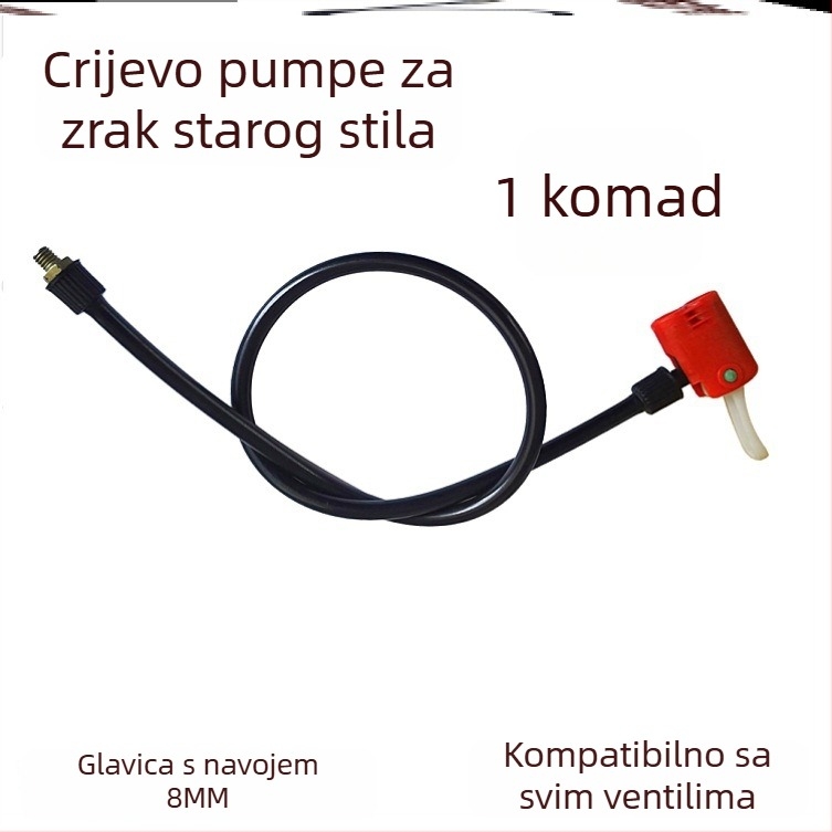 Set adaptera za pumpu bicikla – mlaznica, crijevo i konektori