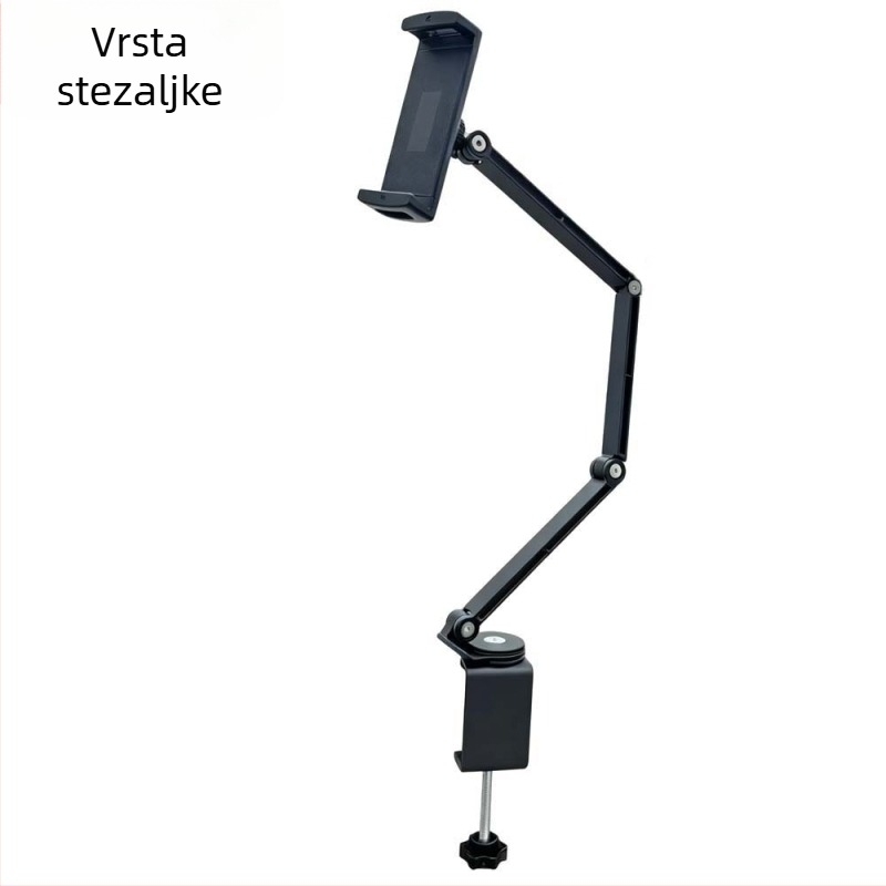 Držač za mobitel od aluminijske legure s magnetom, nosač za tablet, višenamjenski cantilever-stalak, sklopiv i pogodan za skladištenje, rotacija 360°