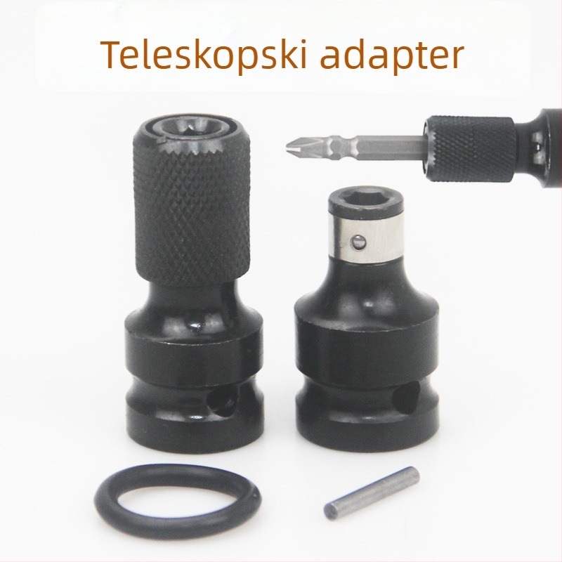 East and Električni odvijač s teleskopskim elastičnim kućištem za konverziju, hex konverter, 1/2" pogon, 1/4" hex alat