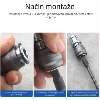 Adapter za čekić i električni odvijač, s 1/2-inčnim kvadratnim priključkom