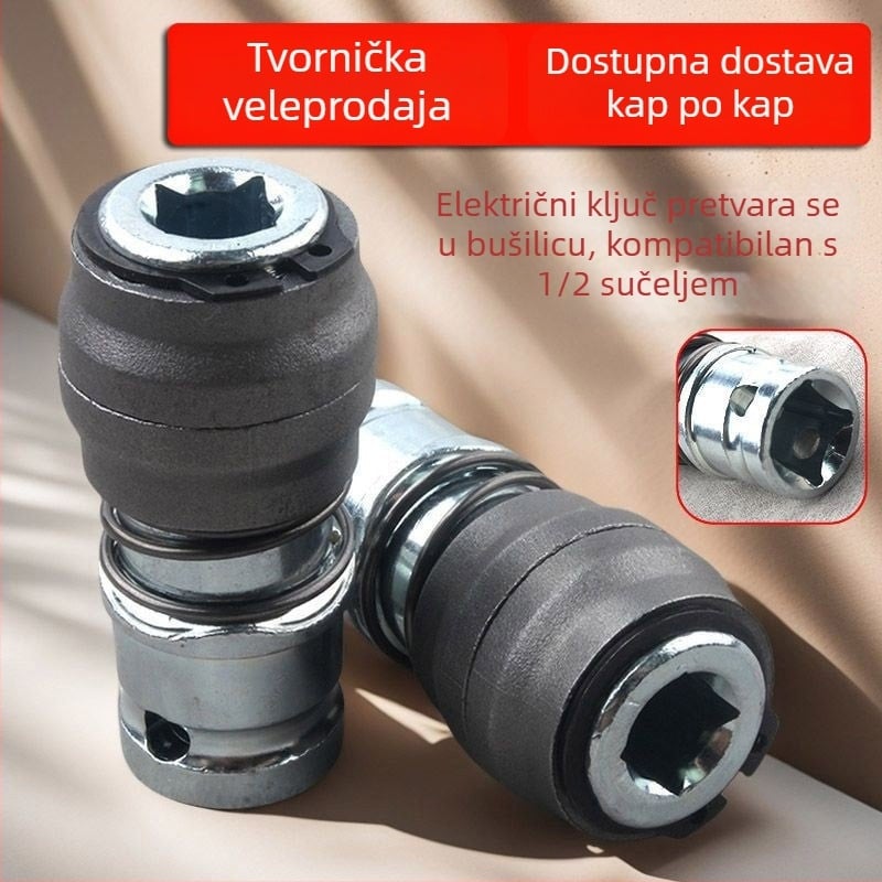 Adapter za čekić i električni odvijač, s 1/2-inčnim kvadratnim priključkom