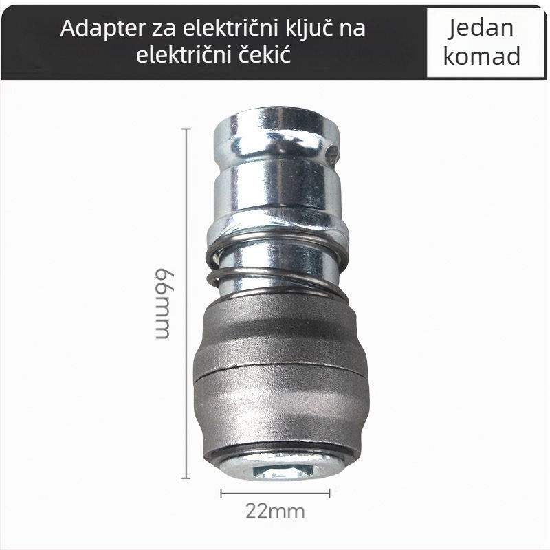 Adapter za čekić i električni odvijač, s 1/2-inčnim kvadratnim priključkom