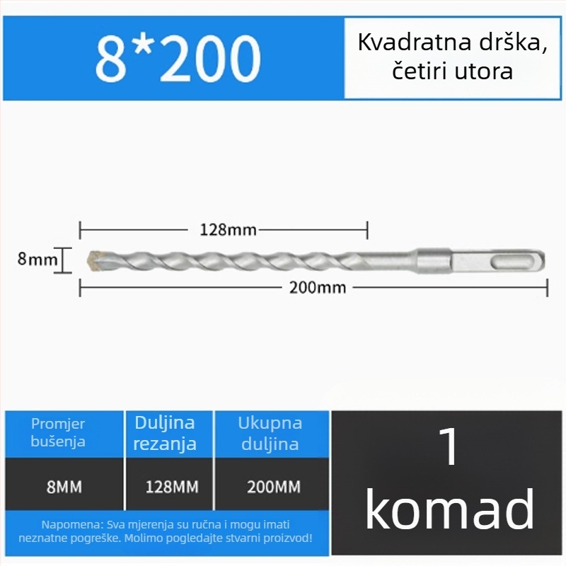 Adapter za čekić i električni odvijač, s 1/2-inčnim kvadratnim priključkom