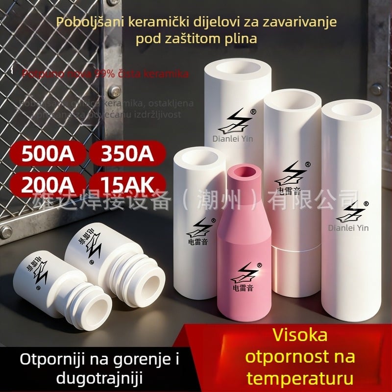 Novi keramički plinski zaštitni štitnik i mlaznica za zavarivanje 200A/350A/500A MIG pištolj – 15AK dodataka