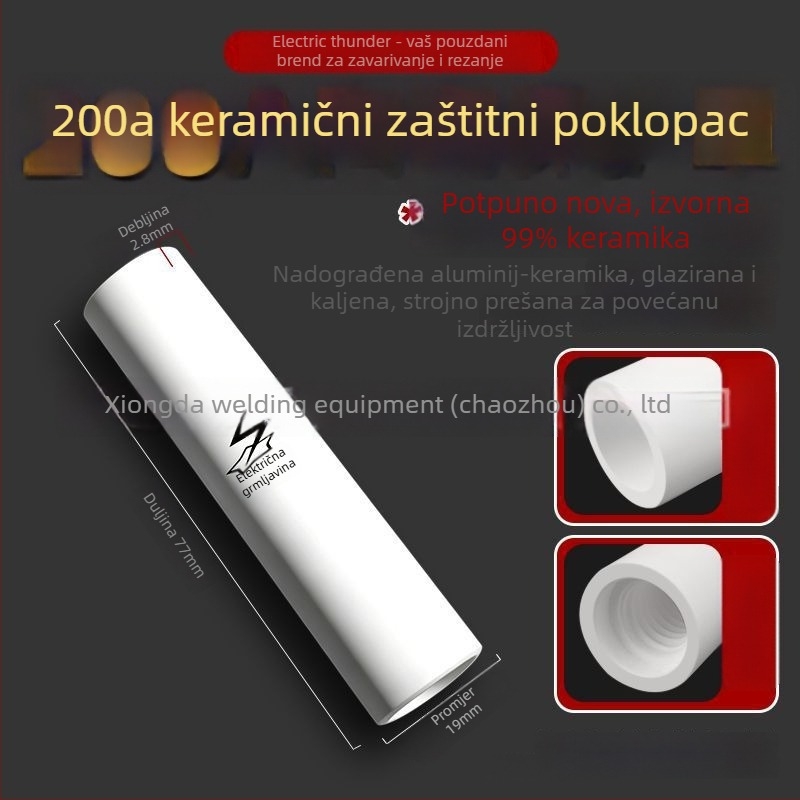 Novi keramički plinski zaštitni štitnik i mlaznica za zavarivanje 200A/350A/500A MIG pištolj – 15AK dodataka