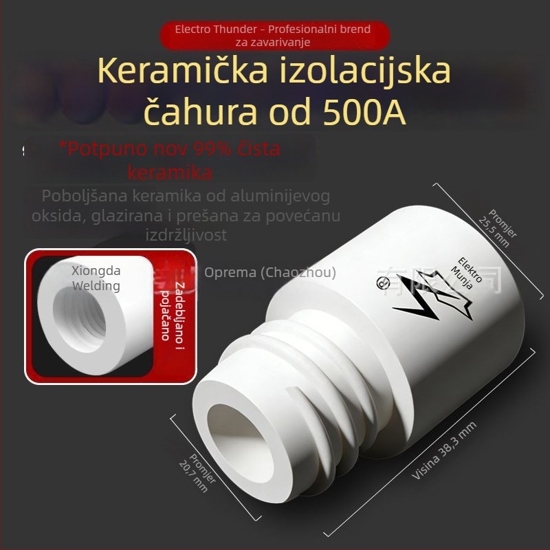 Novi keramički plinski zaštitni štitnik i mlaznica za zavarivanje 200A/350A/500A MIG pištolj – 15AK dodataka