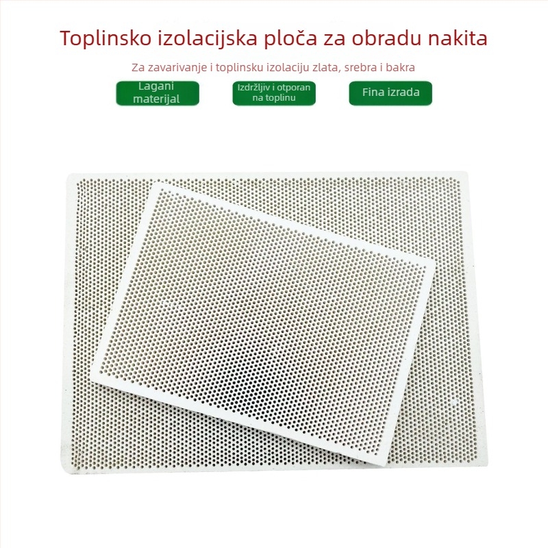 Opeka otporna na visoke temperature s ćelijskom strukturom, kvadratna stanica za lemljenje sa šest nogu, prozračna ploča za lemljenje, izolacijska pločica za nakit