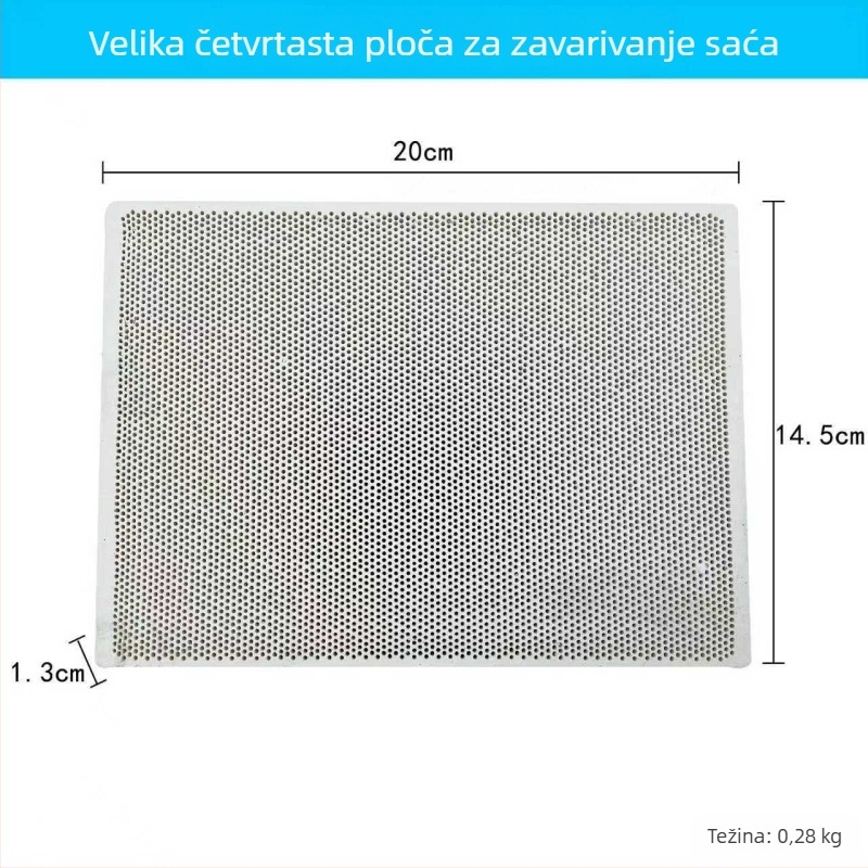 Opeka otporna na visoke temperature s ćelijskom strukturom, kvadratna stanica za lemljenje sa šest nogu, prozračna ploča za lemljenje, izolacijska pločica za nakit