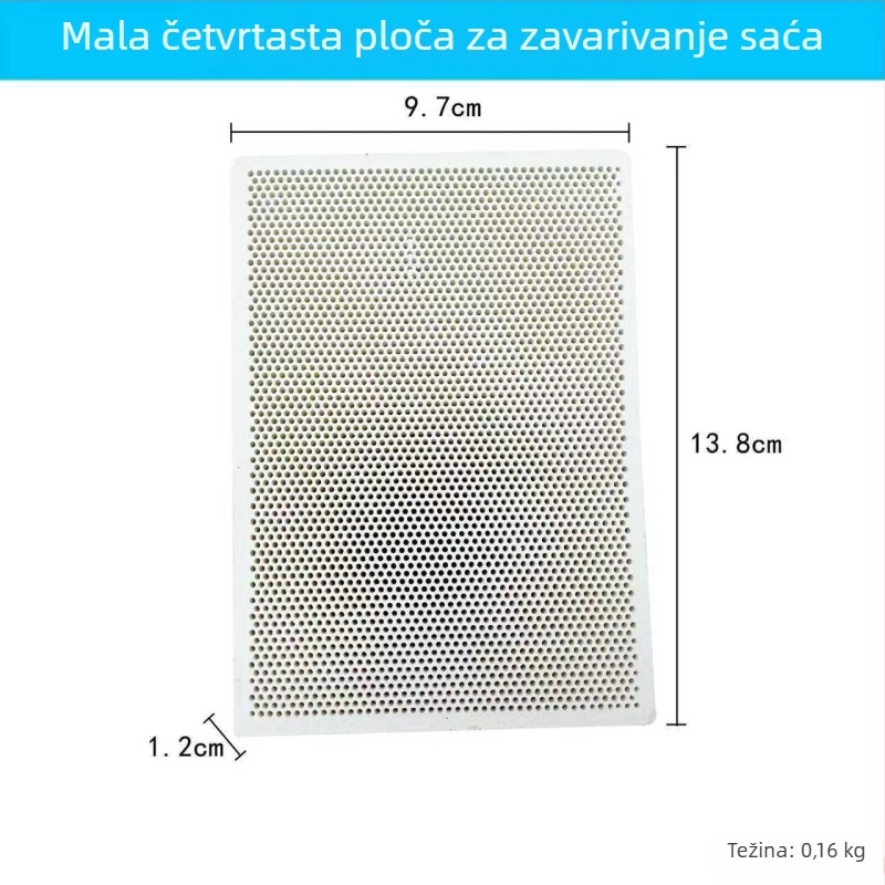 Opeka otporna na visoke temperature s ćelijskom strukturom, kvadratna stanica za lemljenje sa šest nogu, prozračna ploča za lemljenje, izolacijska pločica za nakit