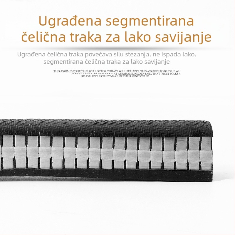 U-oblik traka od nitrilne gume za zaštitu rubova metalnih okvira od lima