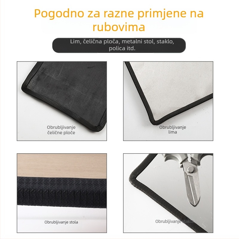 U-oblik traka od nitrilne gume za zaštitu rubova metalnih okvira od lima