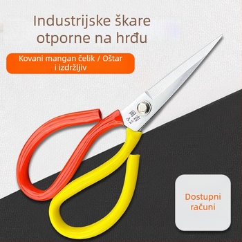 Industrijske škare od mangan čelika, otporne na koroziju, visoke tvrdoće, oštre; za rezanje žice, šivanje, kožu, perad i ribu