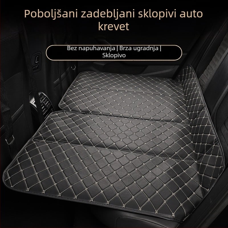 Sklopivo automobilno ležište bez pumpe — madrac za spavanje na stražnjoj klupi, putovanja i kampiranje