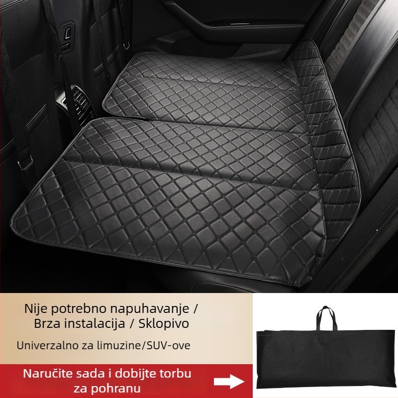 Sklopivo automobilno ležište bez pumpe — madrac za spavanje na stražnjoj klupi, putovanja i kampiranje