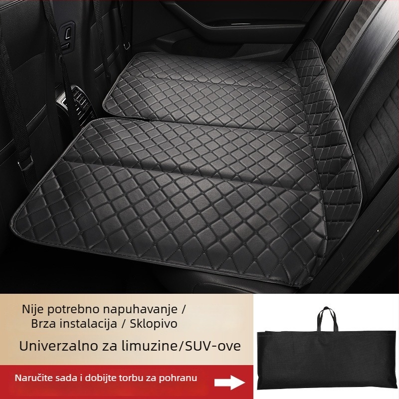 Sklopivo automobilno ležište bez pumpe — madrac za spavanje na stražnjoj klupi, putovanja i kampiranje