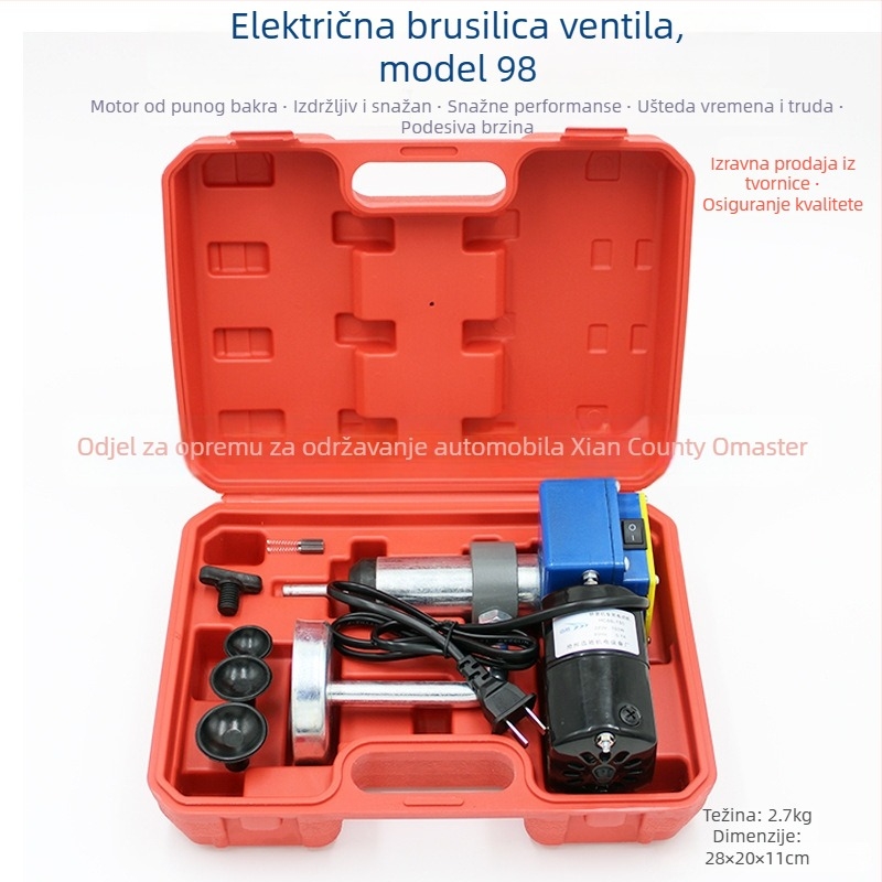 Električna mašina za brušenje automobilskih ventila