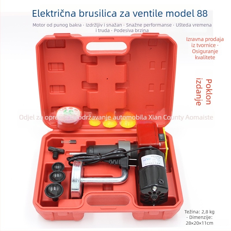 Električna mašina za brušenje automobilskih ventila