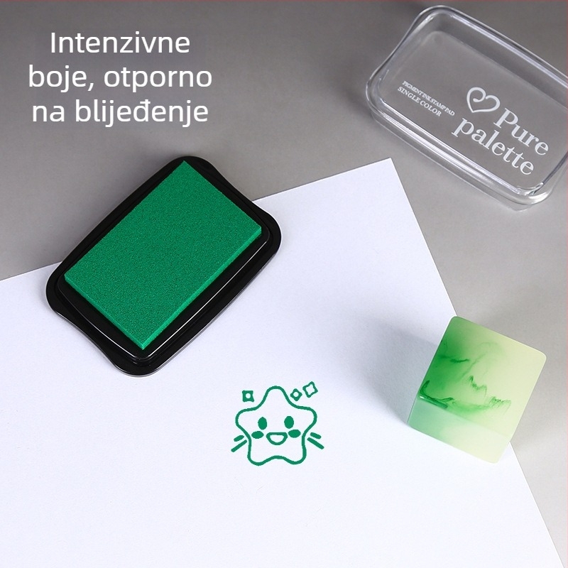 Set tinte za otiske u vintage bojama, sedam boja, otporne na izblijedivanje, kreativni otisci tinte