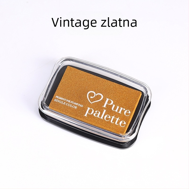 Set tinte za otiske u vintage bojama, sedam boja, otporne na izblijedivanje, kreativni otisci tinte