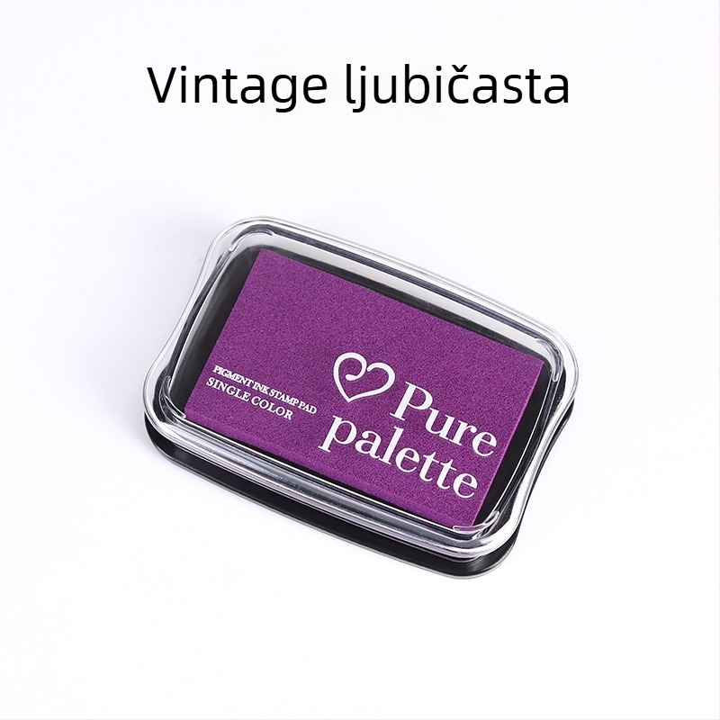 Set tinte za otiske u vintage bojama, sedam boja, otporne na izblijedivanje, kreativni otisci tinte