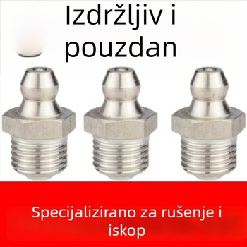 Metalni nastavak za pištolj za podmazivanje, pravokutni nastavak za iskopač, ručni nastavak za podmazivanje M6/M8/M10, komplet dodataka