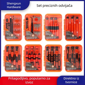 Višenamjenski ručni set odvijača, 1-u-1 za popravak mobilnih telefona i demontažu elektronike, magnetski set alata