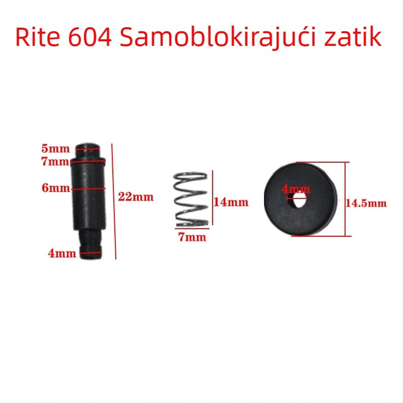 Set samozaključavajućih pinova i tipki za kućište glave kutne brusilice, kompatibilno s modelima 6-100 i 9523