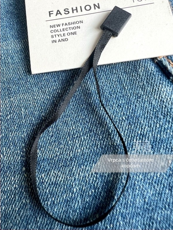 Visokokvalitetne užetice za etikete s kvadratnom kopčom za odjeću, 1000 komada