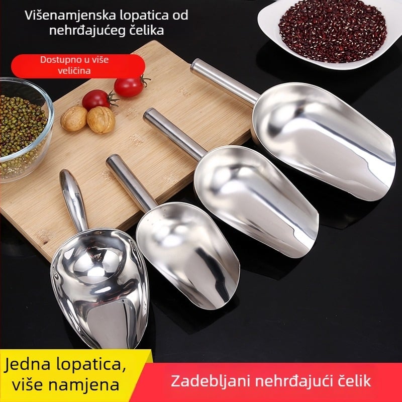 Mini lopata od nehrđajućeg čelika, deblja, za led, cvijeće i kopanje tla u vrtu