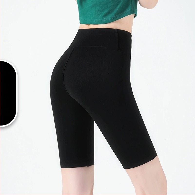 Ženske capri joga hlače Sharkskin, uske elastične legging trenirke za fitness i biciklizam