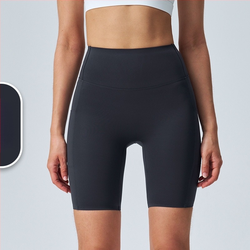 Ženske capri joga hlače Sharkskin, uske elastične legging trenirke za fitness i biciklizam