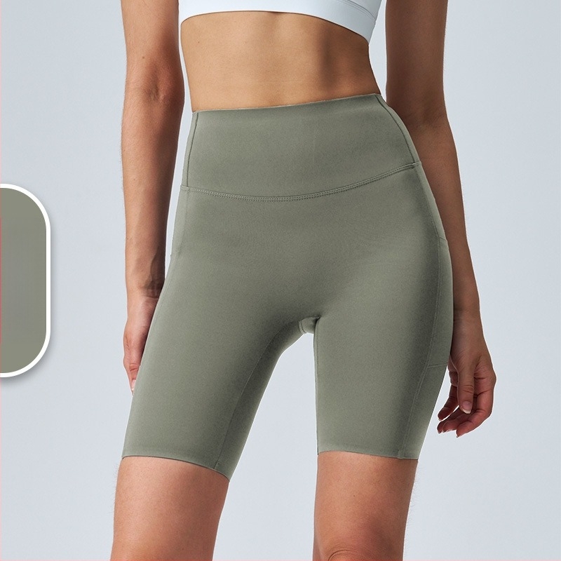Ženske capri joga hlače Sharkskin, uske elastične legging trenirke za fitness i biciklizam